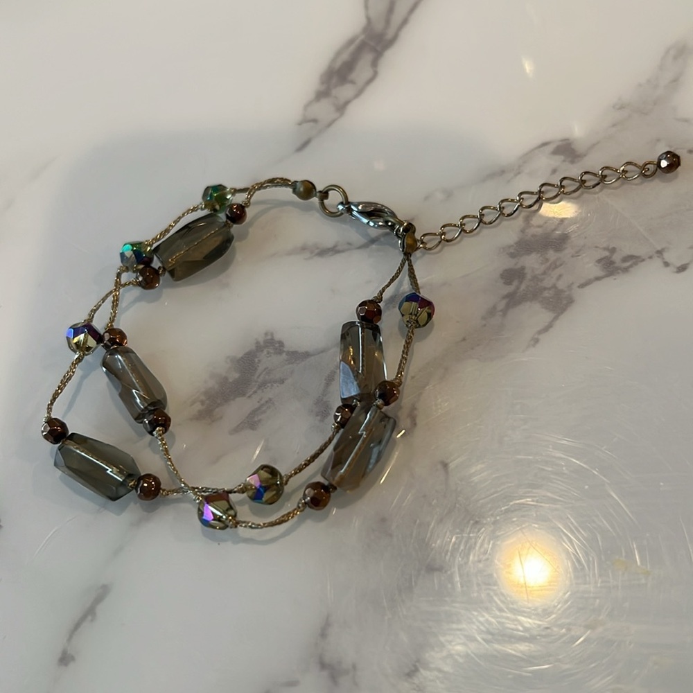 Premier Designs Iridescent Prism Necklace & Bracelet - Picture 5 of 6